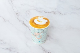 [66] Hot caramel latte
