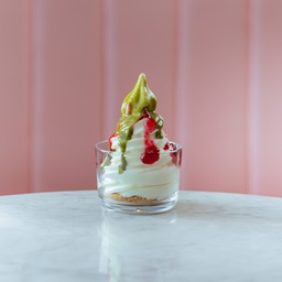 Pistachio and Pomegranate Cheesecake Ice Cream